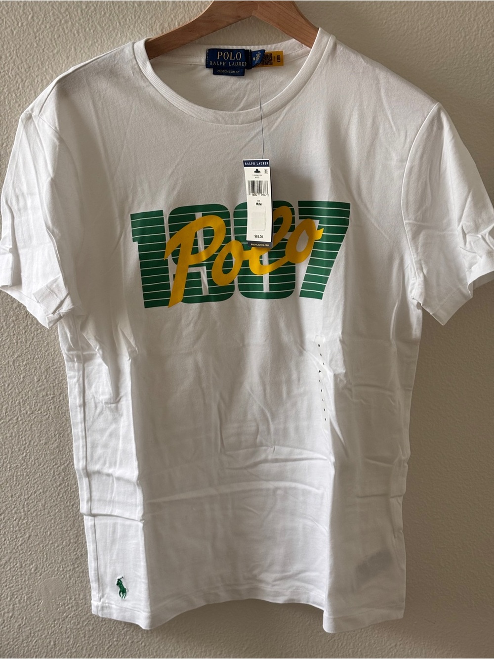 Polo by Ralph Lauren White 'Polo 1967' Graphic Tee NWT
